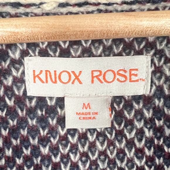 KNOX ROSE Women's M Southwestern Open Chunky Pocketed Duster Longline Cardigan - Picture 5 of 10